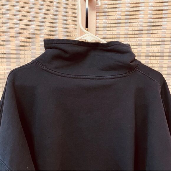 J Crew Black French Terry half  zip sweatshirt XXL - Picture 5 of 10